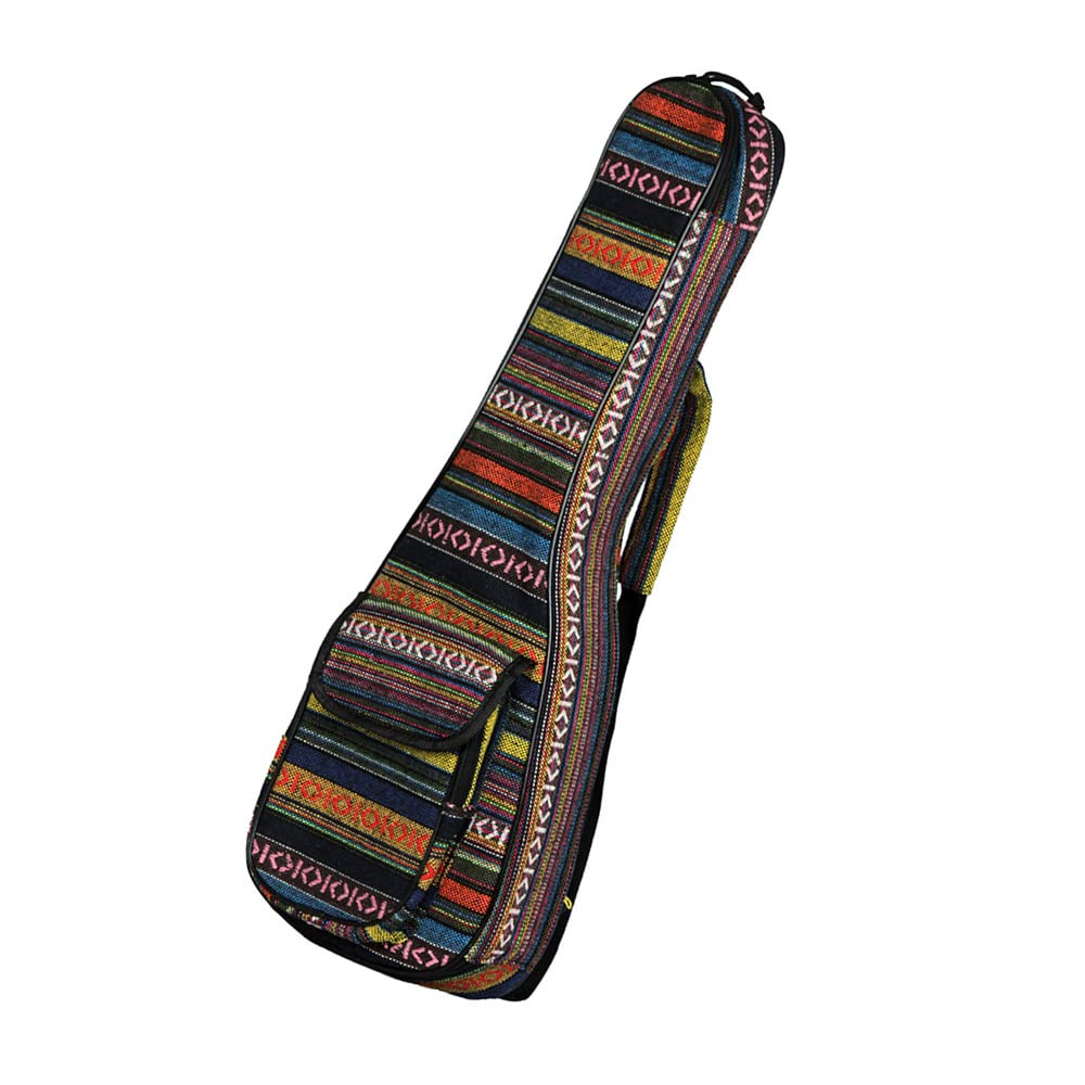 Ukulele Bag, da 23 Pollici Concert Ukulele Case con Cinghia a Doppia Spalla di Imbottitura da 6 Mm Speciale National Style Spckpack Case per Concert Ukulele