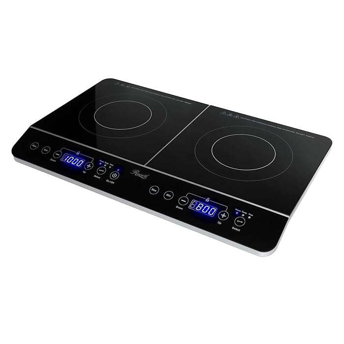 Buy Rosewill Dual Induction Cooktop Burner, 1800W Double Electric Stove