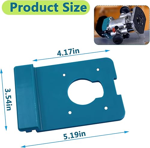 Miniatura 2 de Adaptador de riel guía para router Makita y adaptador de riel guía Makita 8V Router inalámbrico RT0701C XTR01Z ajuste Makita Riel guía de sierra de