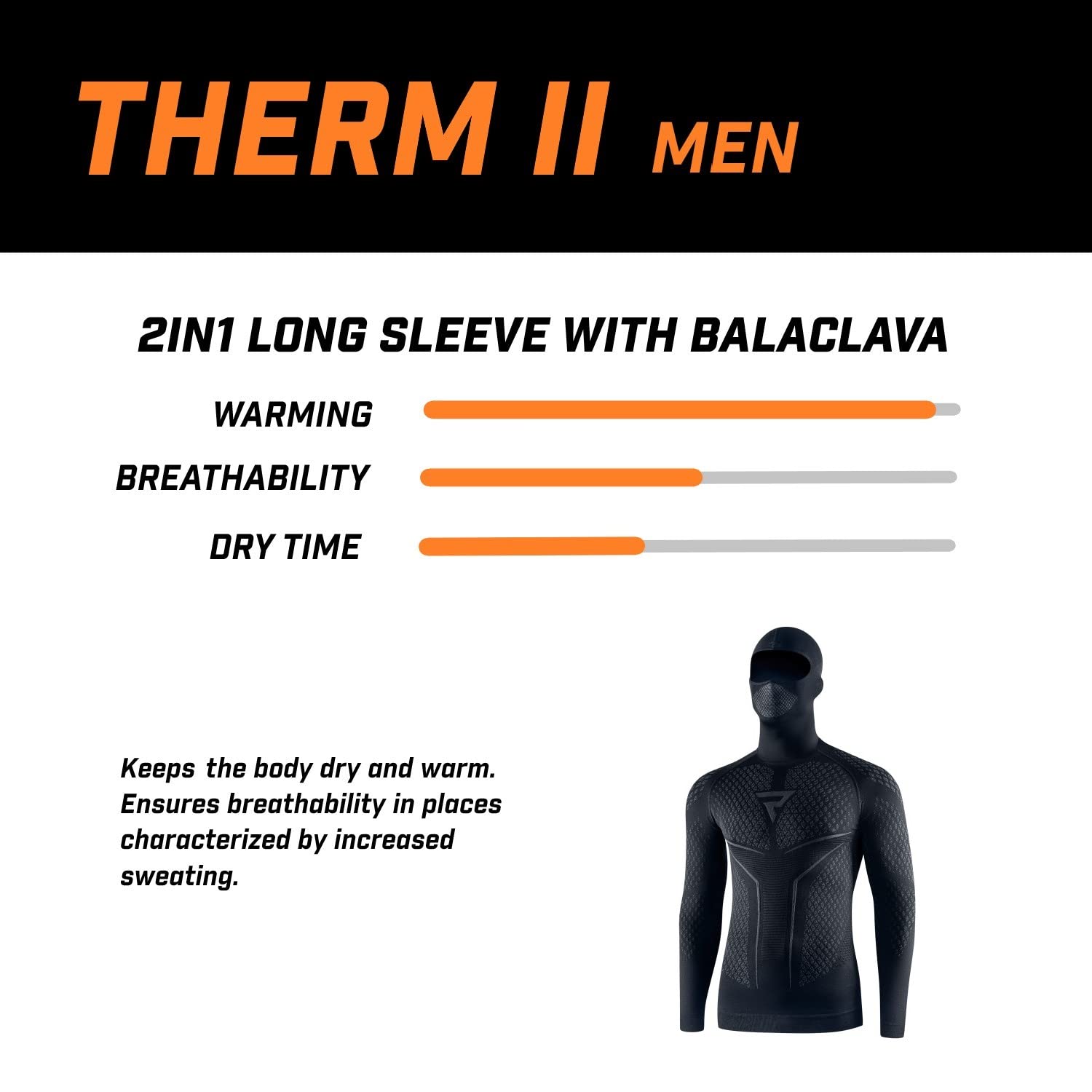Rebelhorn Therm 2 Koszula z długim rękawem i kominiarką
