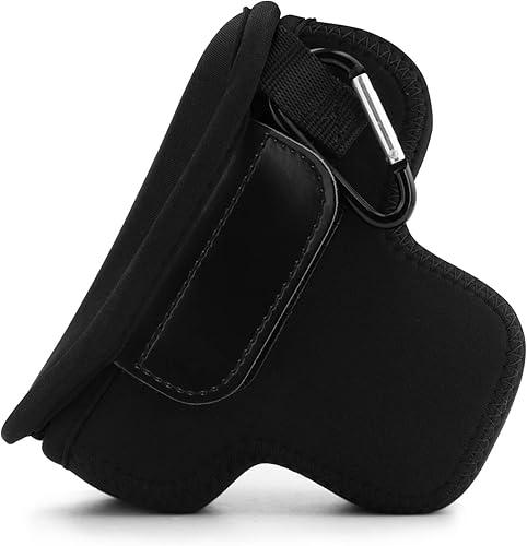 Miniatura 3 de MegaGear MG1887 - Funda de neopreno ultra ligera para cámara compatible con Fujifilm X-T200 (XC15-1.772 in), color negro