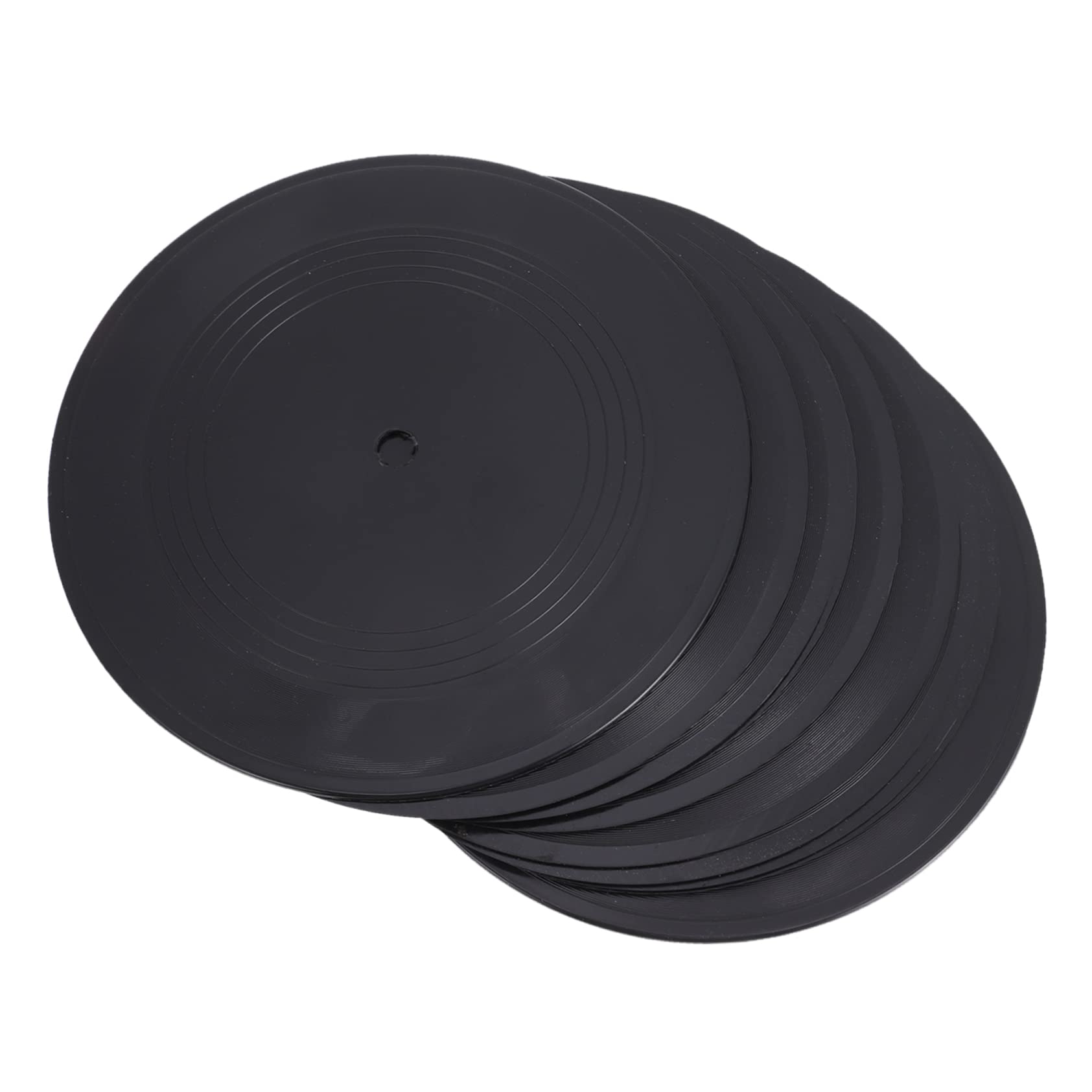 HOMSFOU 100pezzi Decorazioni Murali Vinile Nero Per Interni Adornamenti Retro Per Amanti Della Musica Per Feste Tema Hip-hop e Disco