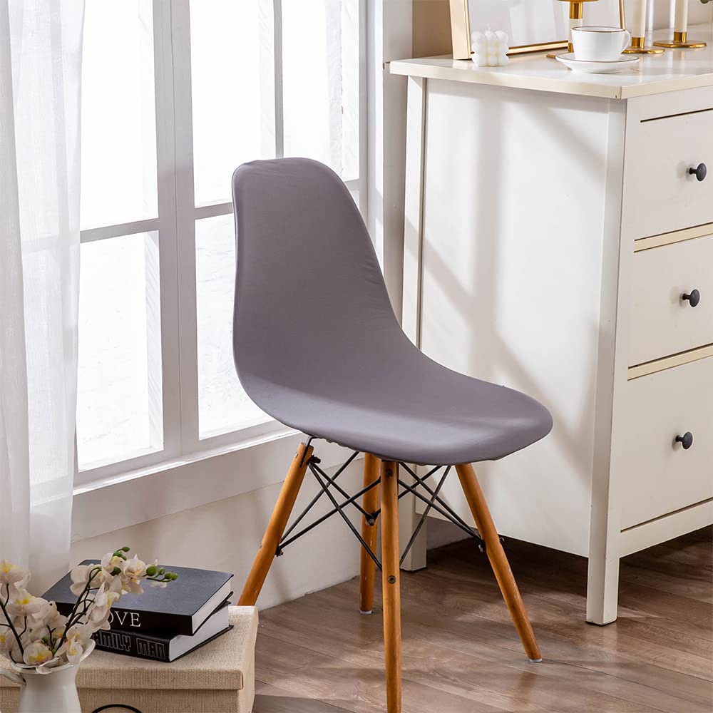 Housses de Chaise Salle à Manger Housse de Chaise scandinave Extensibles de Forme incurvée 6 Pieces