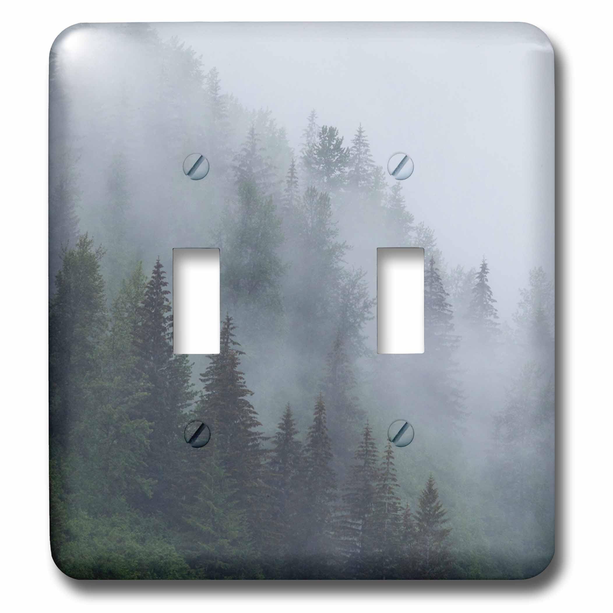 Cubre niebla árboles en pendientes interruptor decorativo para salones rústicos