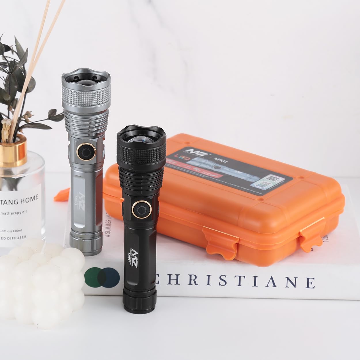 MZ M931 Metal Torch 5 Modes Black | Flashlight, Super Bright LED