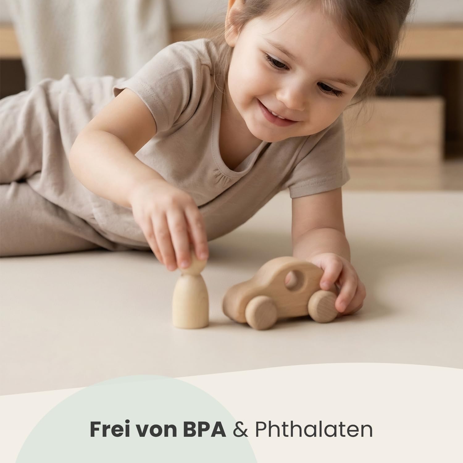 LittleTom Spielmatte Baby Puzzlematte mit Rand - 18 Matten je 30x30 cm Krabbelmatte 180x90 cm Bodenmatte Kinder - Puzzle Teppich Kinderzimmer - EVA Schaumstoff Bodenschutzmatte Spielteppich - BPA-frei