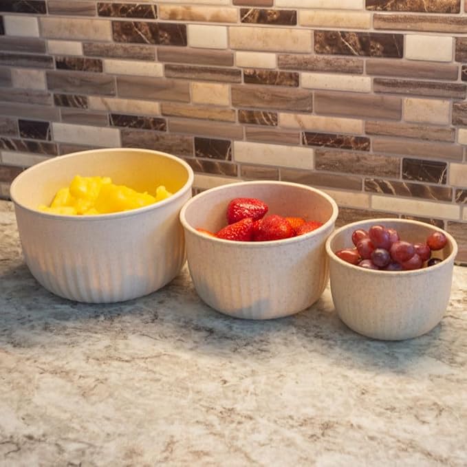Set de 3 Tazones con Tapa Beige Classic Cuisine miniatura 7