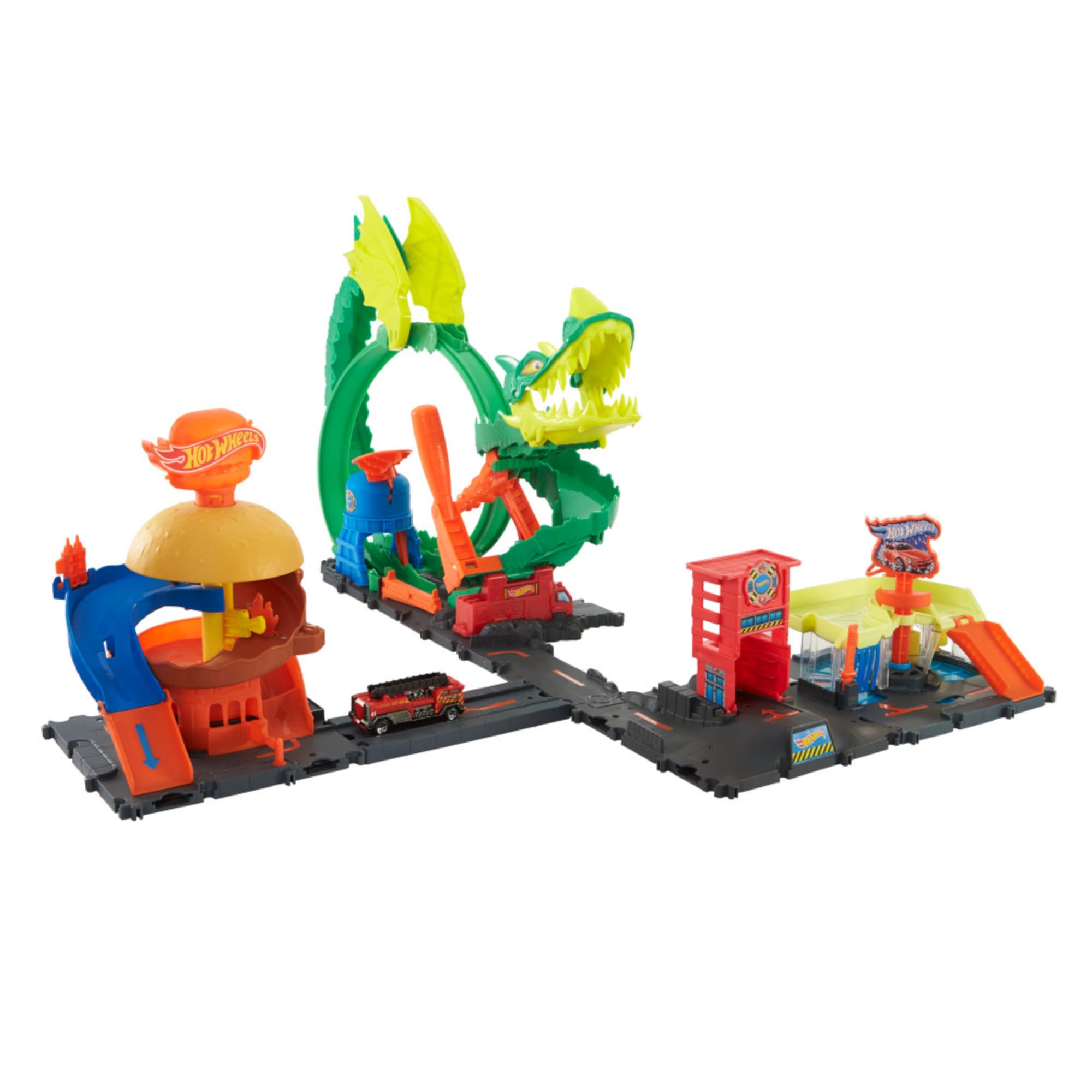 Mattel Hot Wheels City Centre Ville Assortiment de Pistes pour Voitures de Jouet HDR24