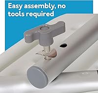 Vista 4 de Carex Silla de ducha con respaldo, silla de baño y asiento de ducha para ancianos, discapacitados y discapacitados, 350 libras, fácil montaje