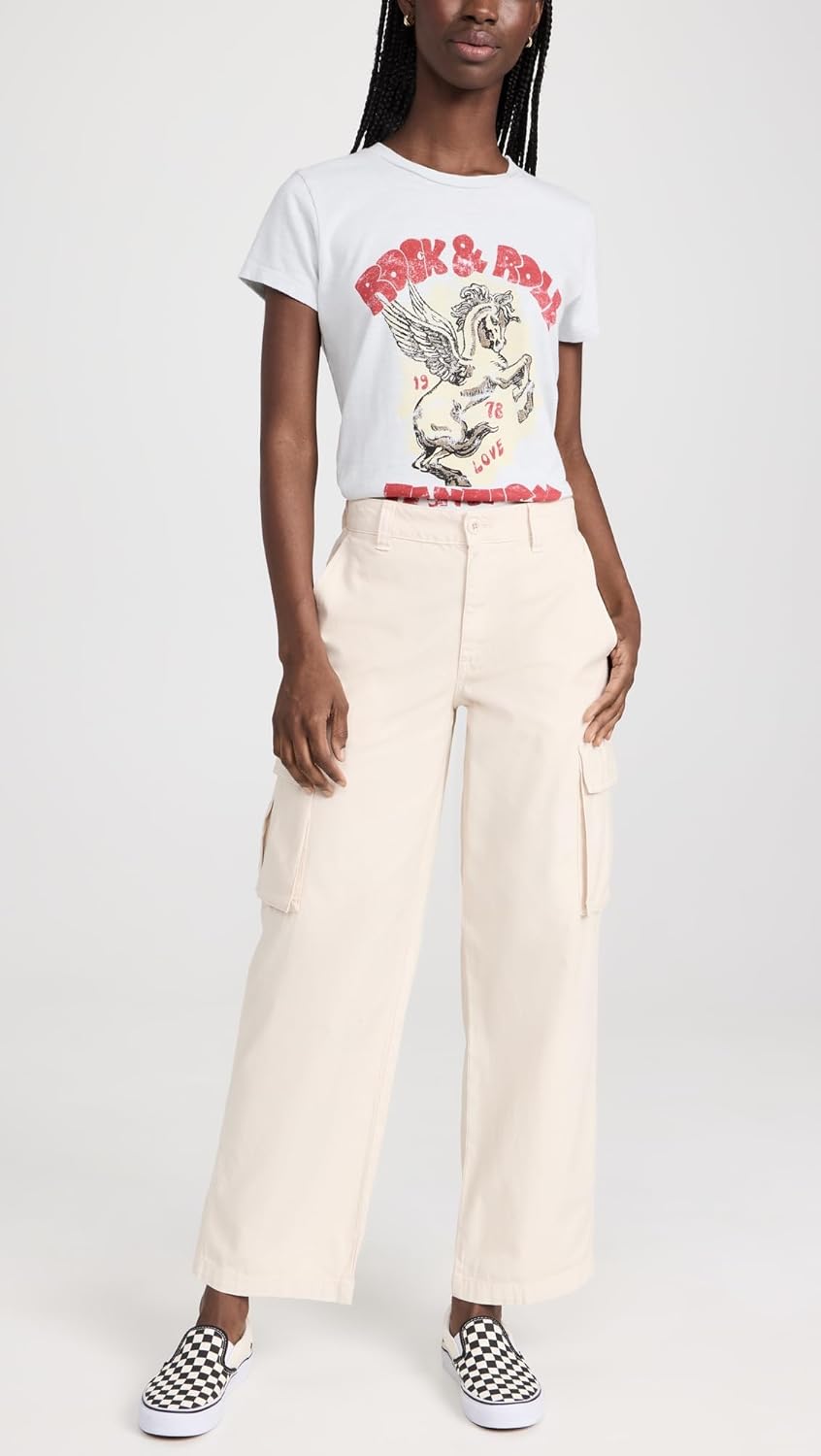 Madewell Women's Garment-Dyed Low-Slung Straight Cargo Pants - Image 5