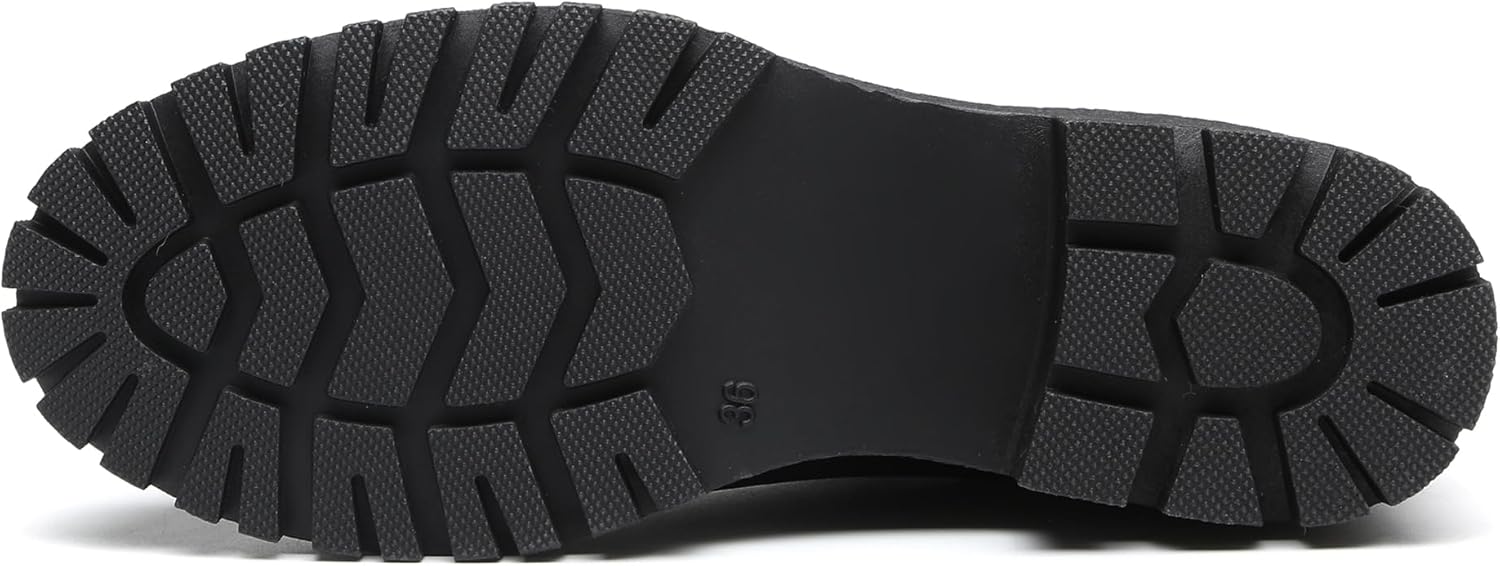 TYNDALL Women's Platform Chelsea Boots Fashion Shoes Meets Comfort Elastic Detail Ankle Heel Lug Sole Chunky Booties - Image 5