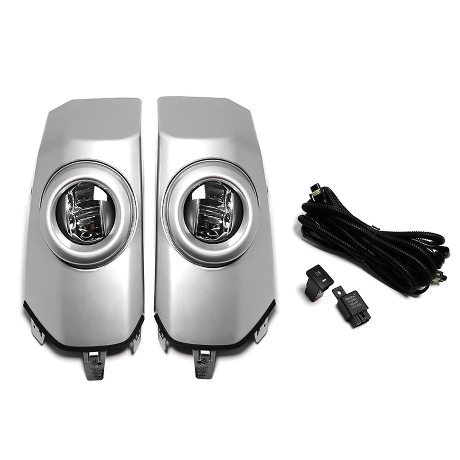 Carworld Silver Front Fog Lights For Toyota Fj Cruiser Xj10 2007-2014 Car Front Bumper Fog Light