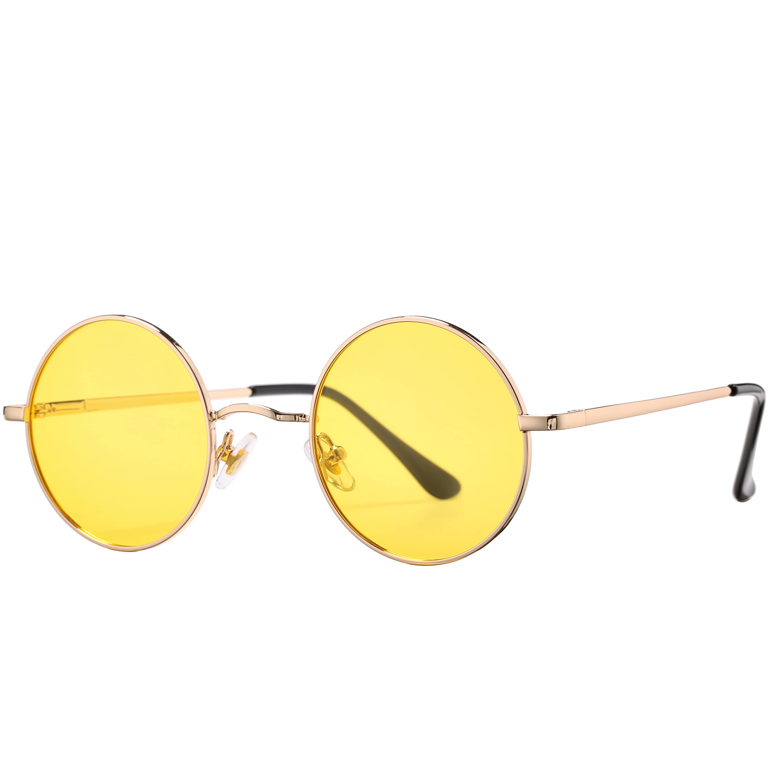 AZORB Retro Round Sunglasses for Women Men Small Circle Polarized Sun Glasses Classic Metal Frame UV400 Shades