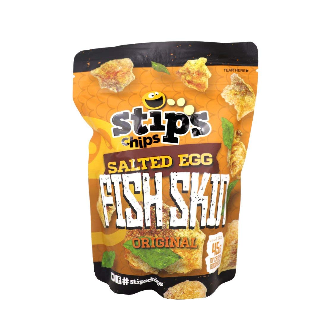 Buy Stip's Chips Salted Egg Fish Skin Original 45g, 3 Pack Online at