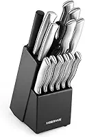 Kit de facas de cozinha Farberware 5152497, preto, 15 peças