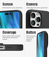 Vista 4 de GOOSPERY Funda de silicona líquida para iPhone 14 Pro Max