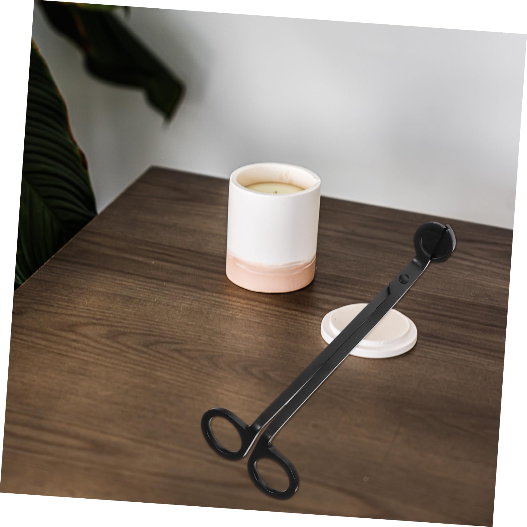 Set Accessori Candela Nero in Ferro 4 Pezzi per Stoppini