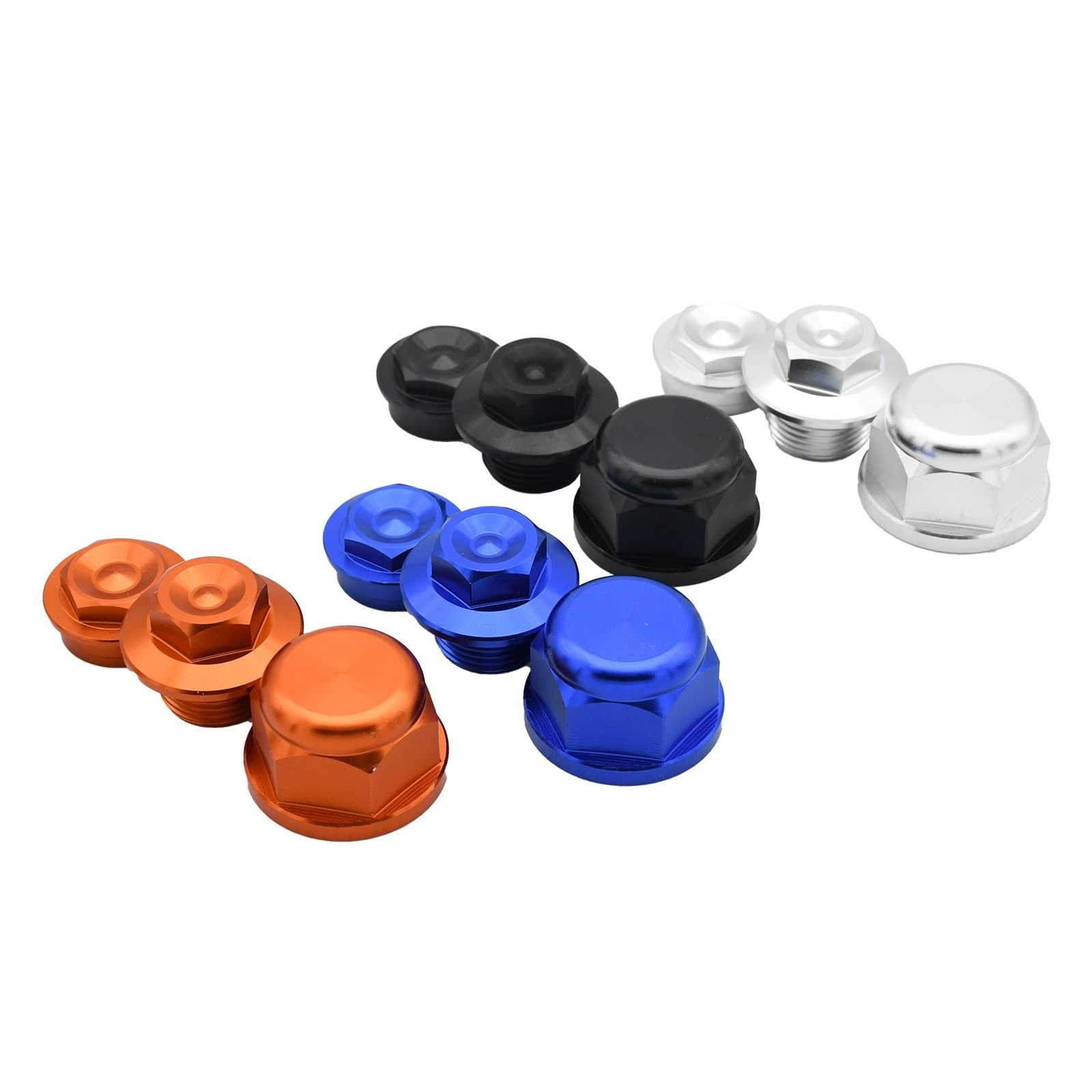 Bremsscheibenschutz Fit Für EXC EXCF XC XCF XCW SX SXF 85-530 2022 Vorderrad Kontermutter Bolzen Hintere Kettenspanner Radachse Mutter Cocer Bremsscheiben Abdeckungen(Orange Front Nut)