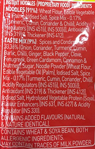 Image of Top ramen Masala Noodles, 70G (Pack of 12), 840 Gm