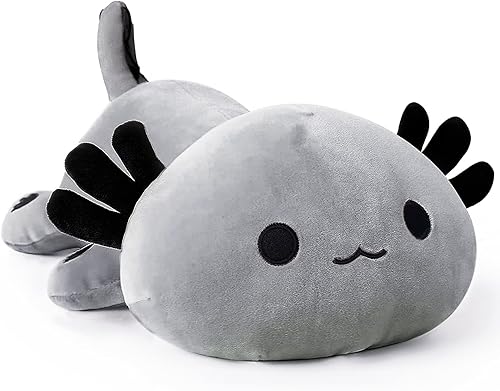 Miniatura 1 de Onsoyours Bonita almohada de peluche de ajolote suave, de salamandra, juguete de peluche Kawaii para niños (axolote gris, 13 pulgadas)