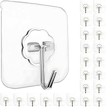 MaxxIc Laboratories (Pack of 20) Wall Hooks for Hanging Strong Hook for Wall Hanging Hook Without Drill Self Adhesive Hooks for Wall Heavy Duty Wall Stick Hook Wall Hanger Hook