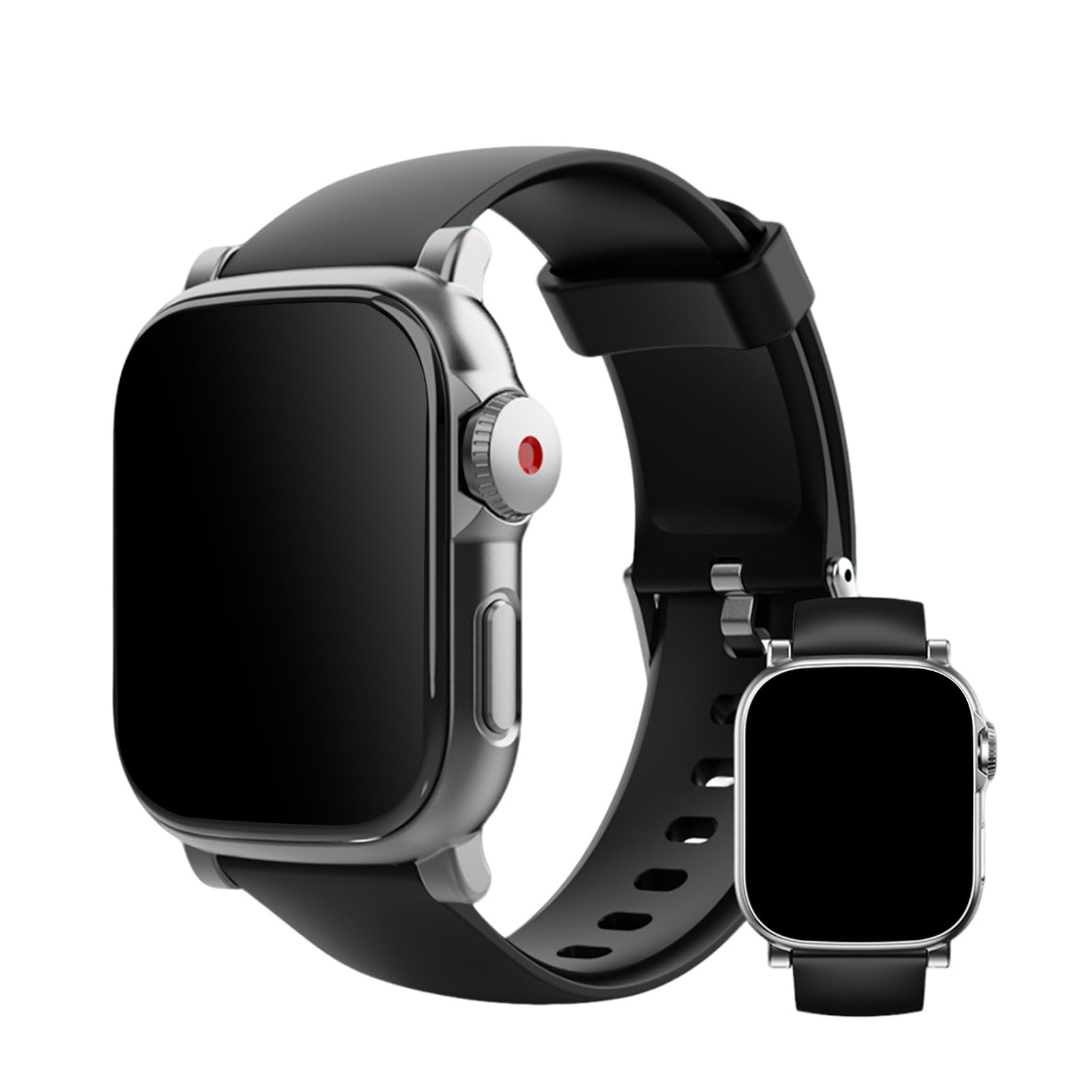 Cuifati Reloj Inteligente con Pantalla Táctil HD de 2,01 Pulgadas, Reproductor de MP3 Bluetooth 5.4 con Batería de 800 MAh, Monitor de Sueño con Frecuencia Cardíaca de 120 Modos Deportivos, Reloj