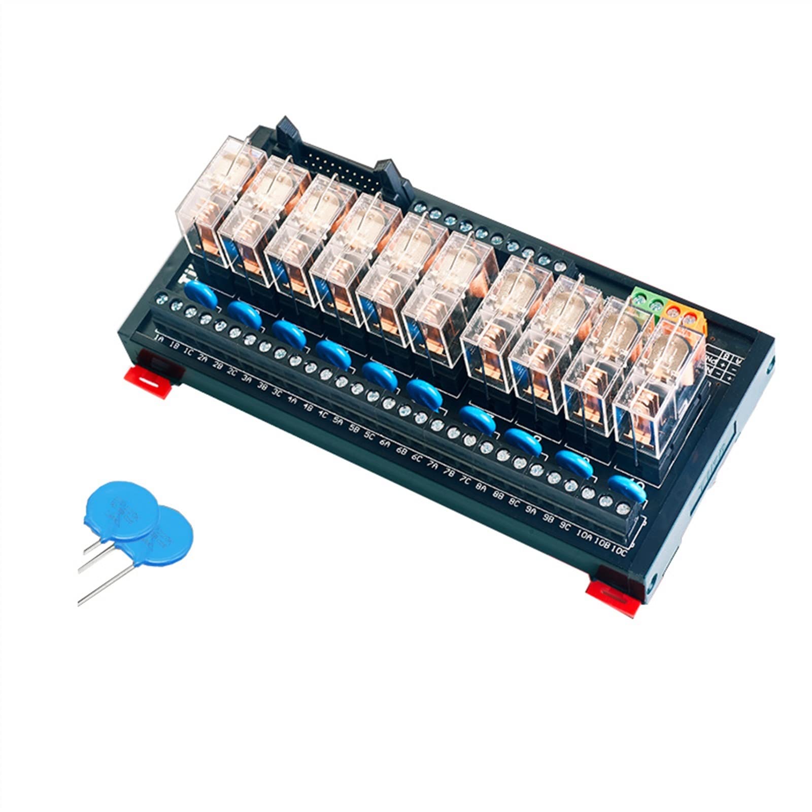 4/8/10/12/16-drożny przekaźnik płytka sterująca 12 V 24 PLC moduł przekaźnika pośredniego 220 NPN/PNP uniwersalny 1 sztuka (24 vdc, TK0422 2NO2NC)