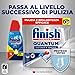 Finish Powergel Detersivo Lavastoviglie al Limone, Gel Lavastoviglie, 120 Lavaggi, 4 confezioni da 30 Lavaggi di Liquido Lavastoviglie