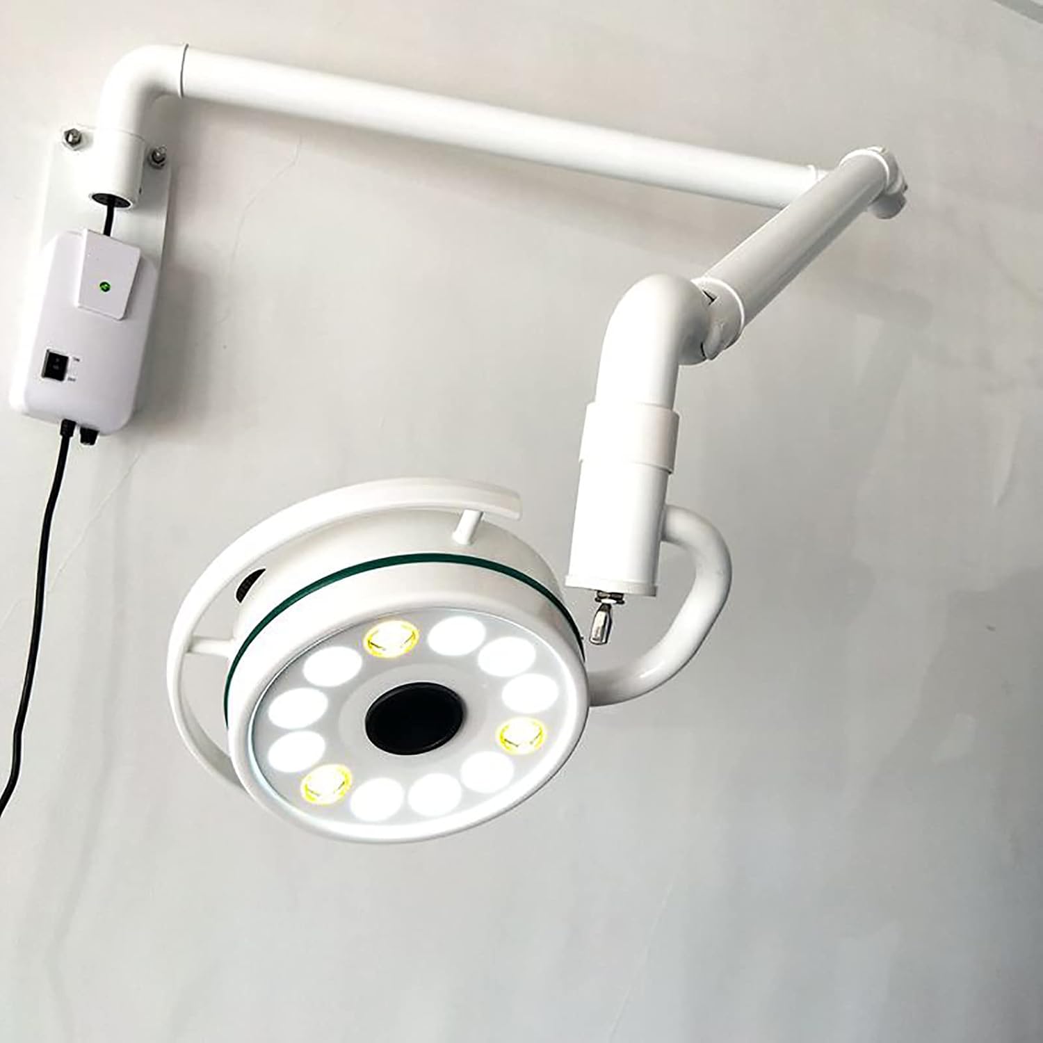 Hanging Medical Exam Light, LED Surgical Shadowless Lamp, Composed of 12 LED Lamp Beads, 700mm Working Distance, Applied for Gynaecology, Outpatient Service, Stomatology, ENT