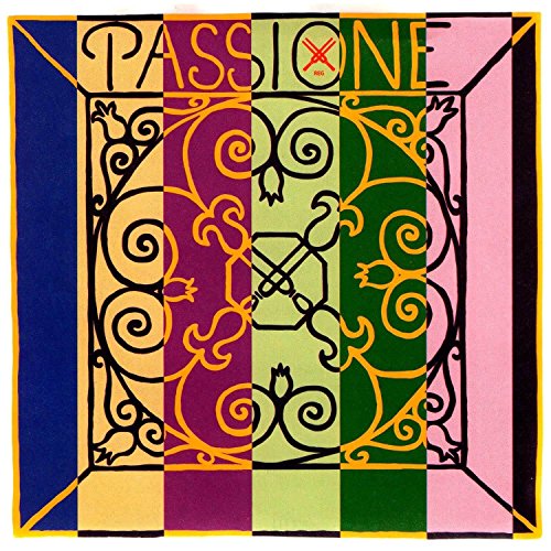 Pirastro Violin String Passione Set, Handmade Medium Finely Wound and Polished Gut Strings, Premium Strings for Professional and Advanced Student Violin Players, Traditional Replacement Accessory