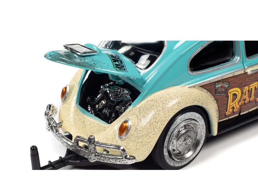 Amazon | auto world 1:24 SCALE RAT FINK 1966 VW BEETLE W/TEAR DROP