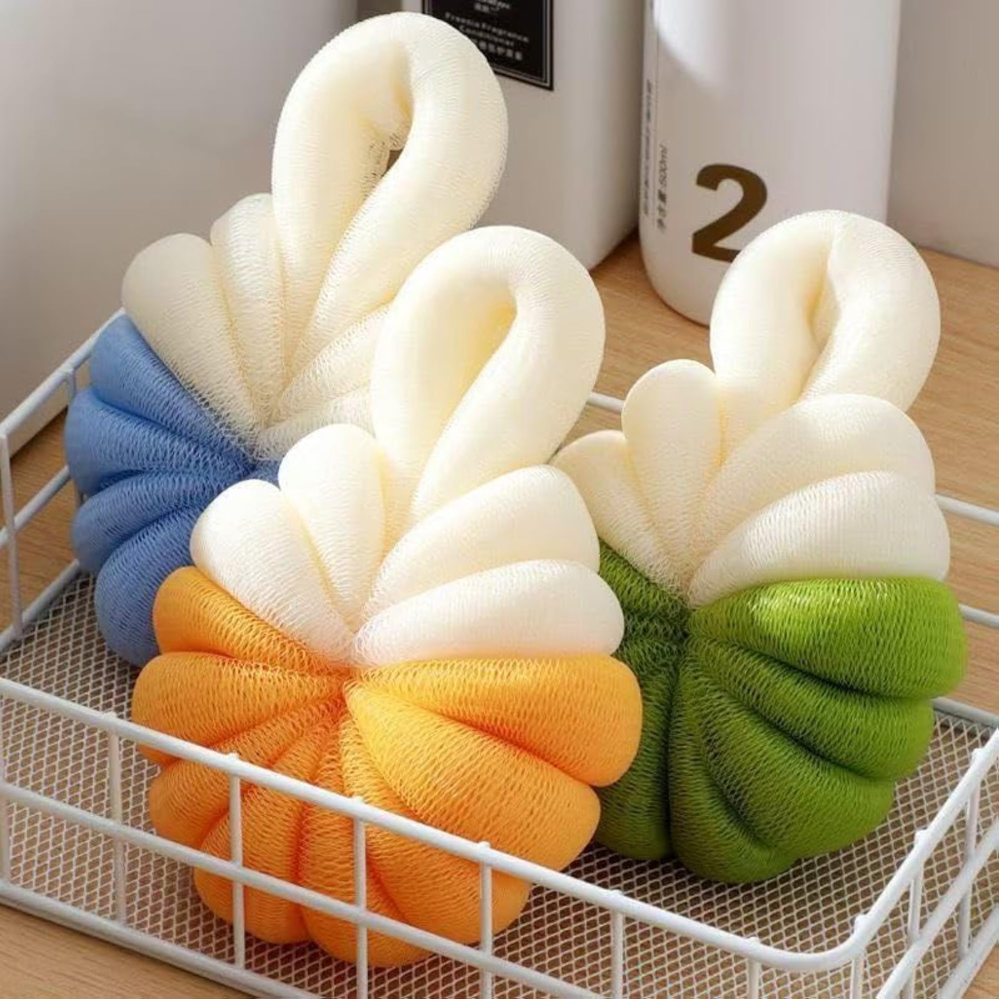 Pumpkin Bath Sponge Loofah for Men, Women & Kids