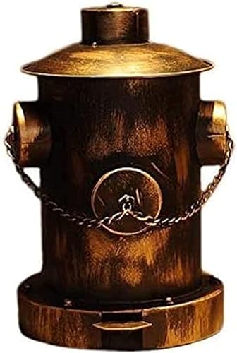 TISTIK Bote de basura Bote de basura con pedal de boca de incendios, cubo de basura pequeño de hierro forjado creativo Escuela comunitaria Centro