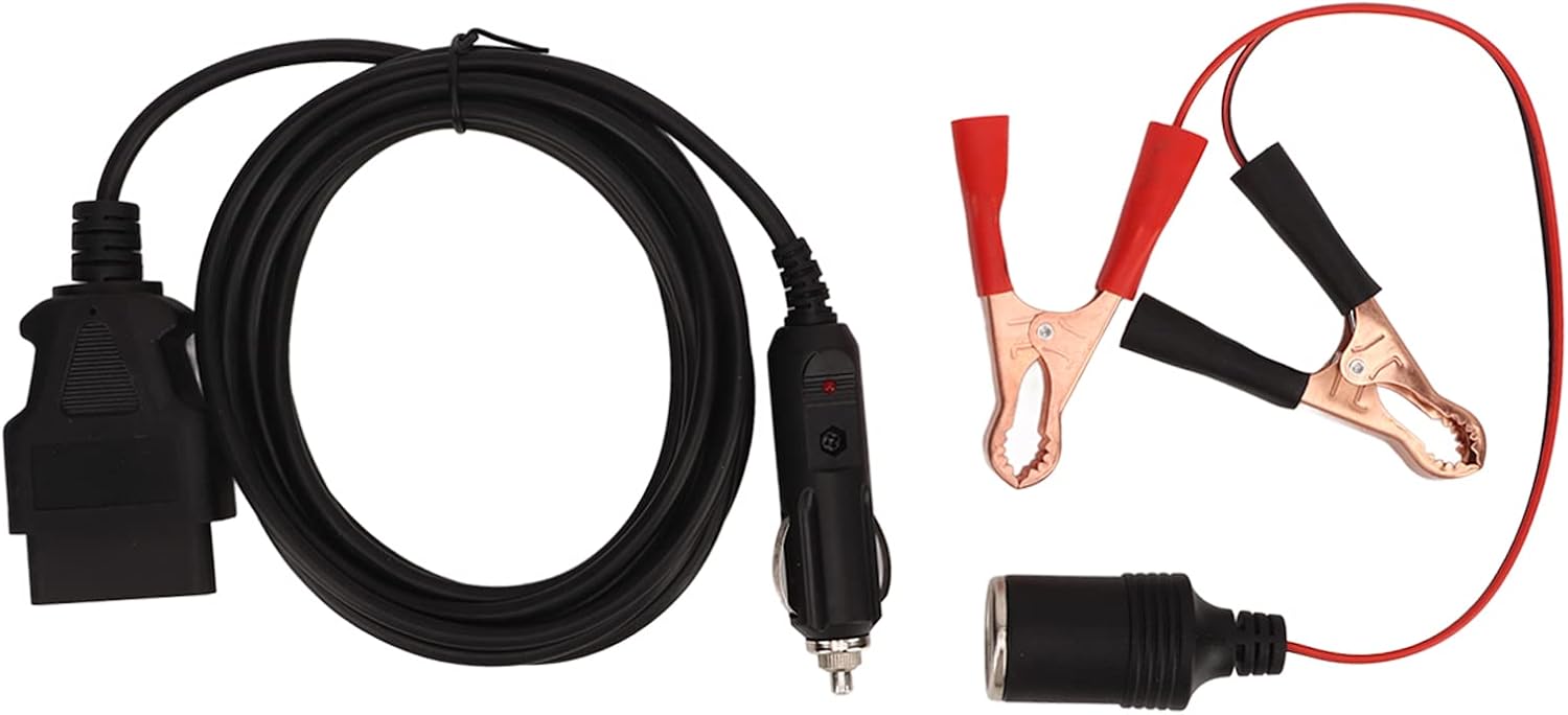 Memory saver with clip, 12V cigarette lighter emergency power supply