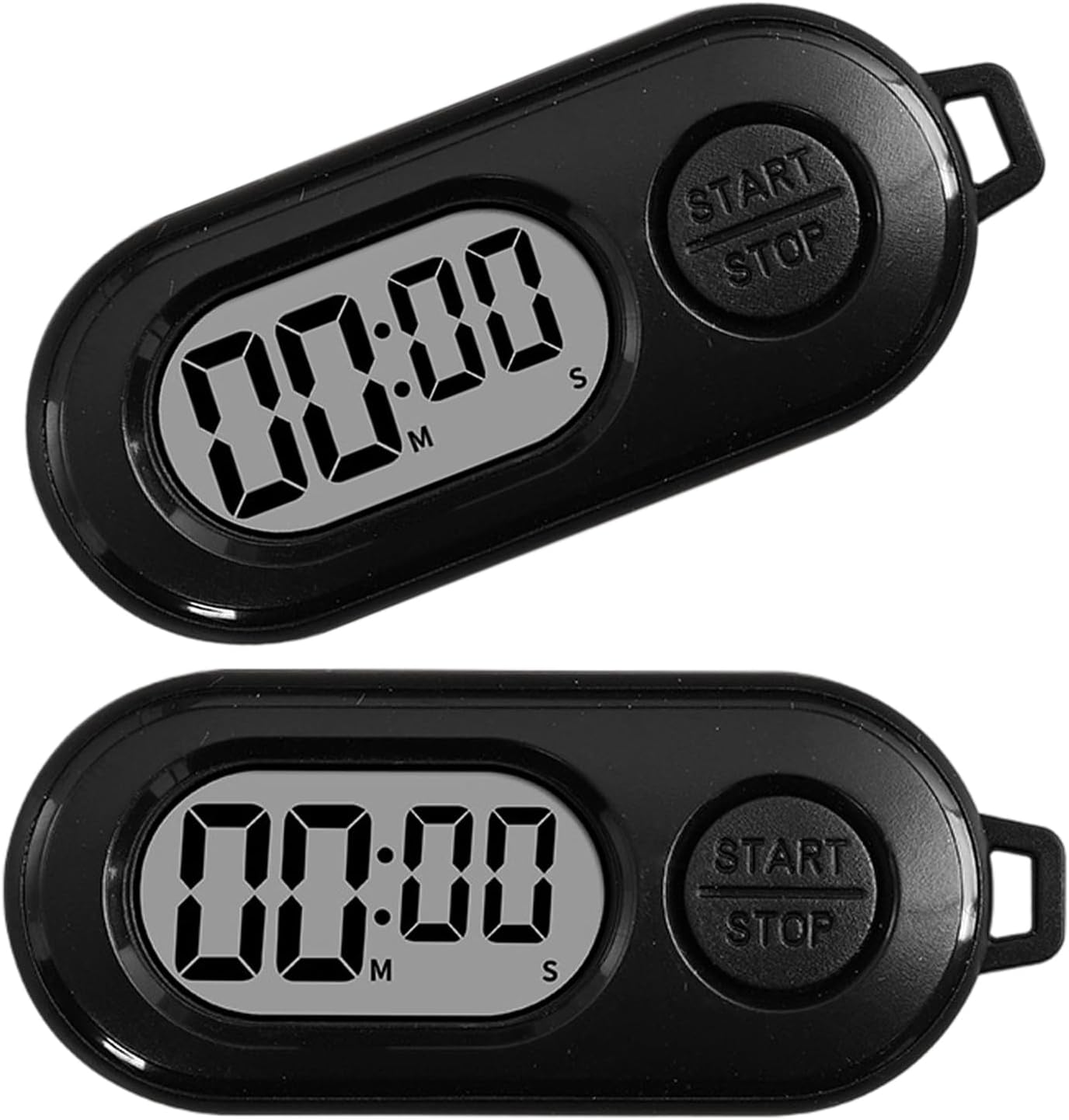 Lightweight Stop Timer, Mini Sports Stop Watch Keychain with Large LCD Screen Easy Operation Digital Clock Accessories for Sports Cooking Outdoor Activity