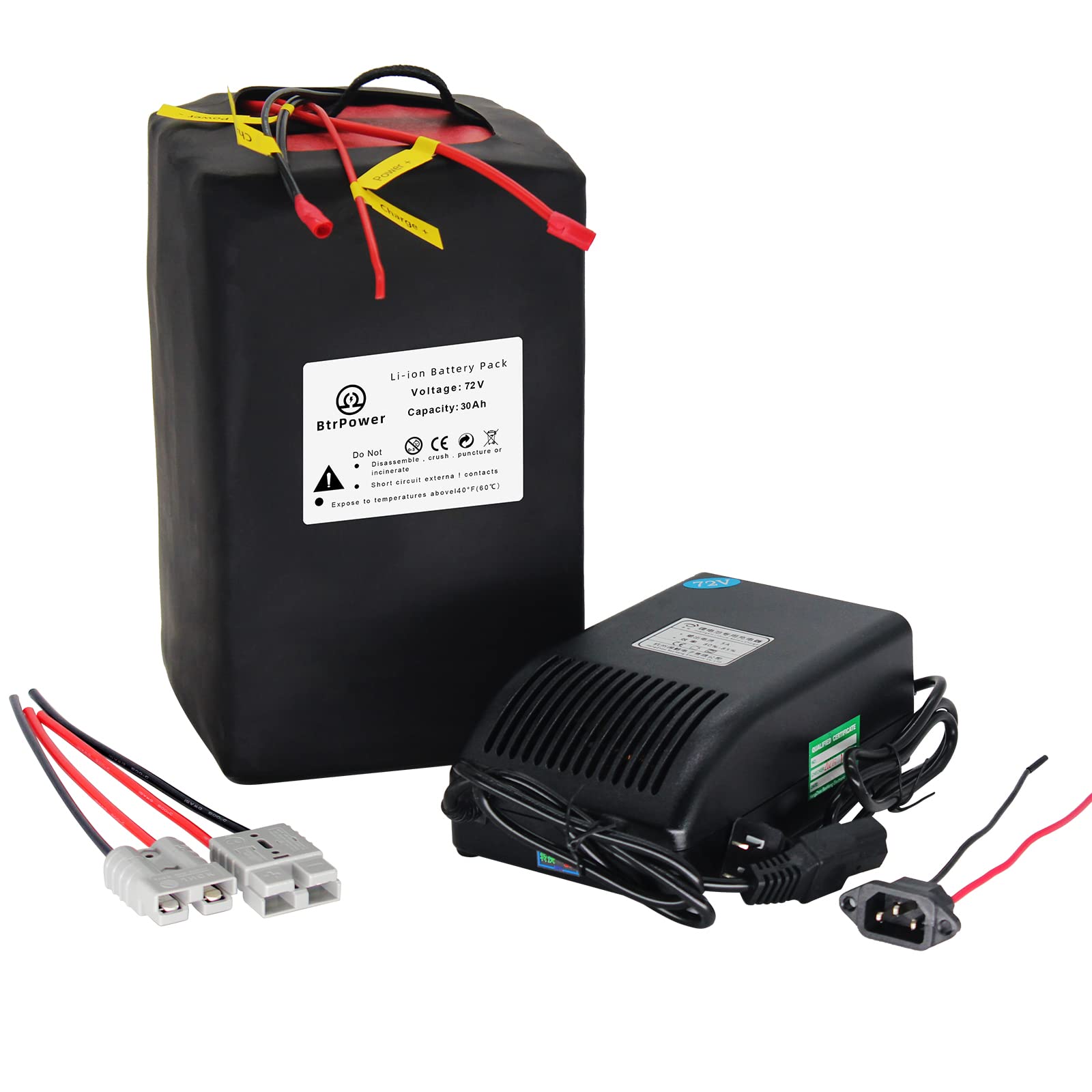 Buy 72V Lithium Ebike Battery 30Ah 40Ah 50Ah Liion Electric Bicycle Battery Builtin 50A BMS