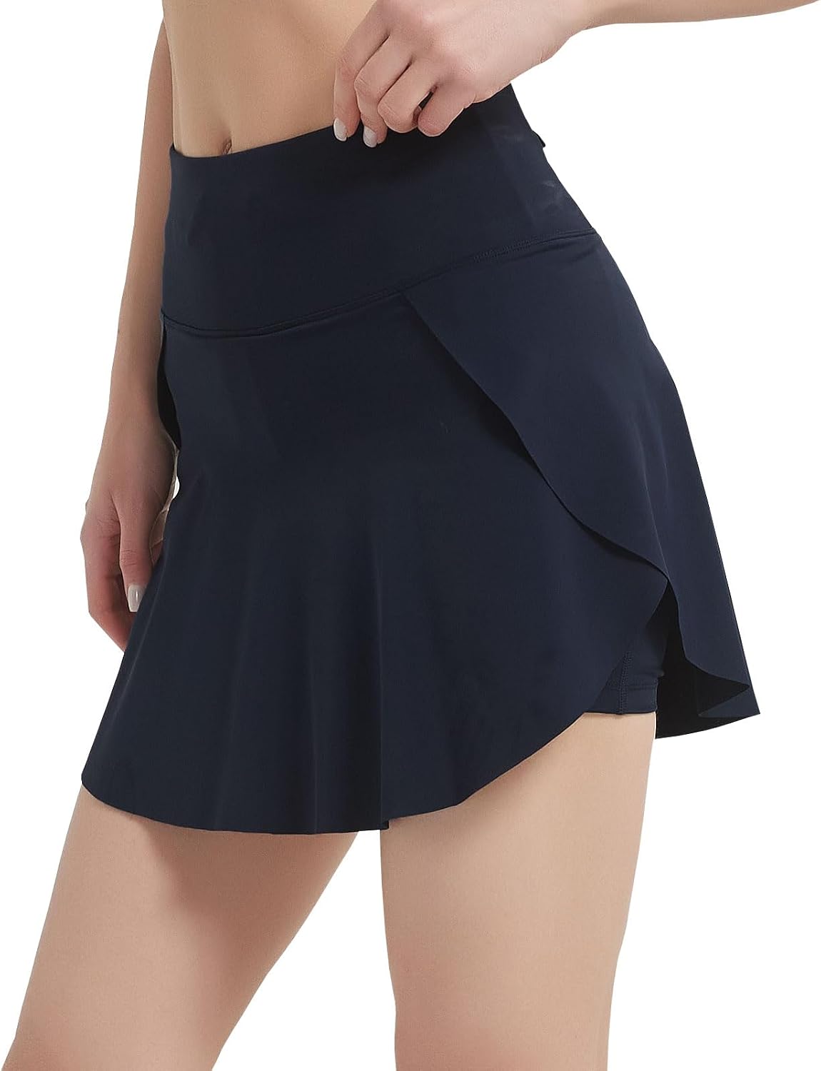 NOOYME Women's 16" Long Swim Skirts Hight Waist Swimsuit Modest Bathing Suit Beach Swimwear Bottoms
