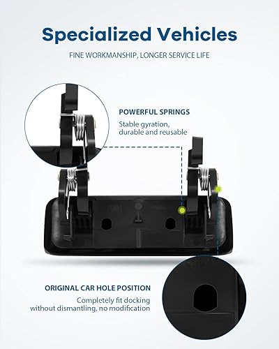 Miniatura 6 de LUJUNTEC Manijas de puerta exteriores, manijas de puerta delantera del conductor izquierdo del pasajero lado derecho, repuesto para Ford 1998-2011