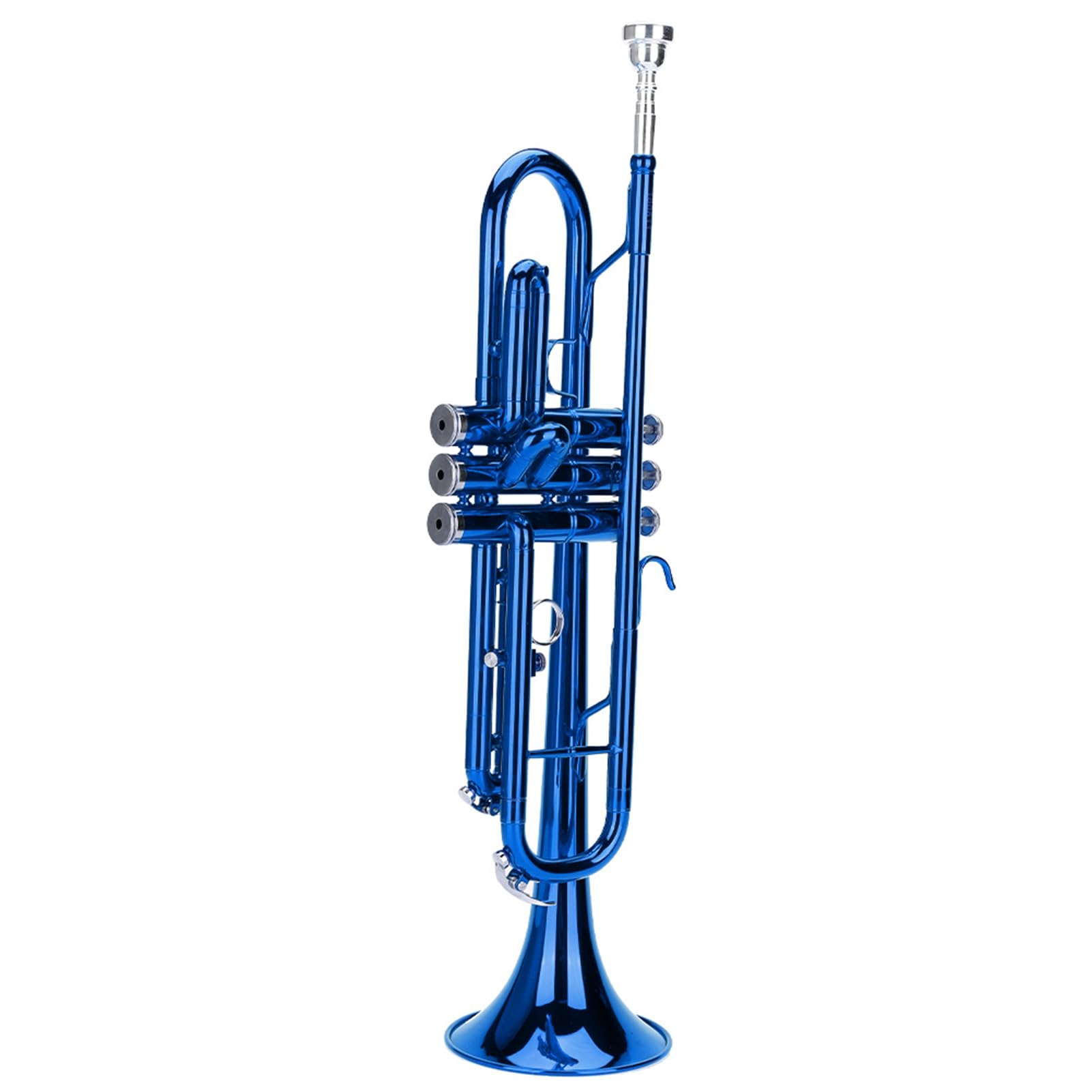 Set di Strumenti a Vento della Musica in Ottone Trumpet Suona Senza Intoppi di Alta qualità per il Musicista Principiante Rosso (Blu)