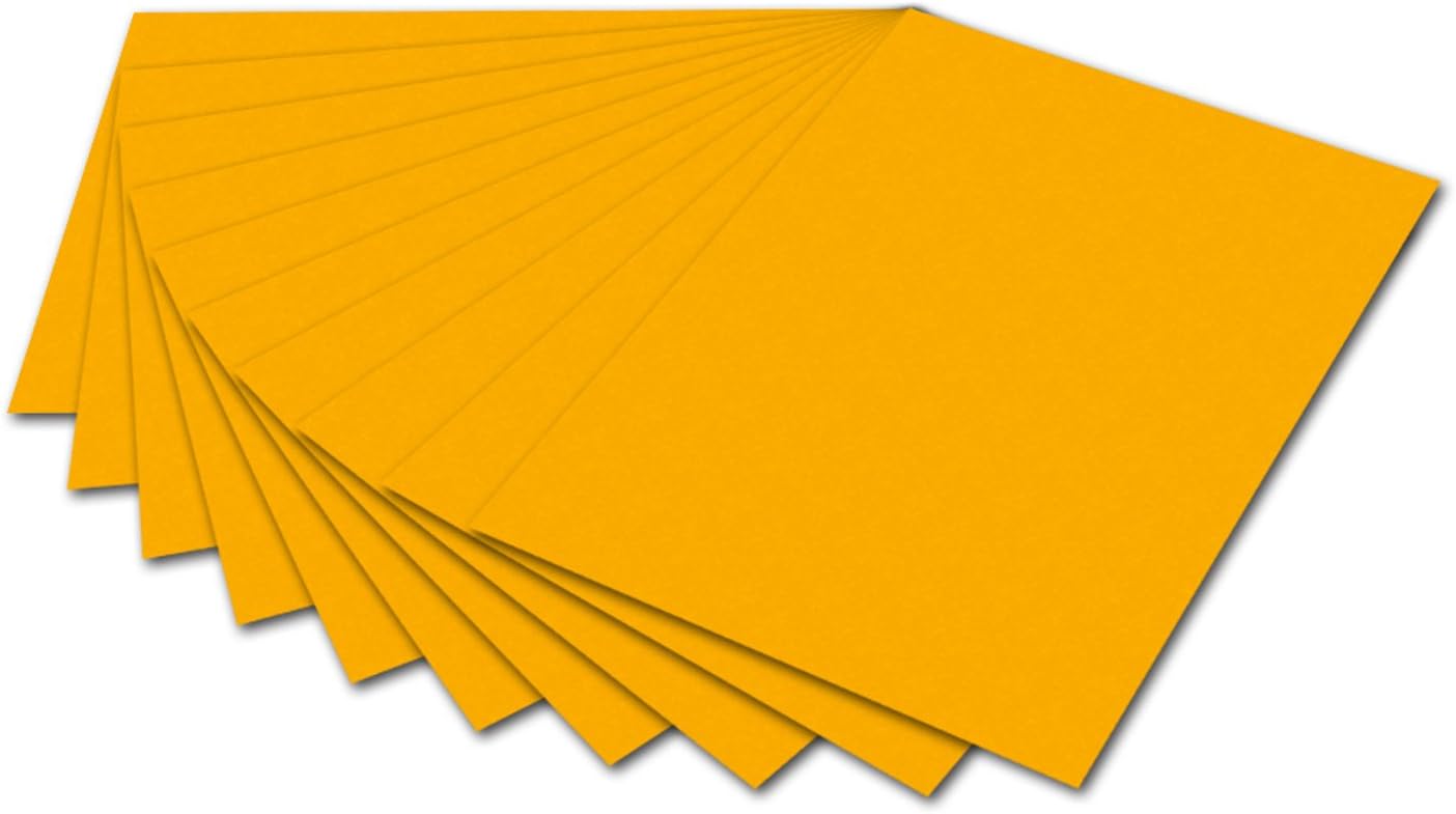 Cartoncino Fotografico Folia 50x70 Cm - 10 Fogli Rosso Mattone, 300 G/mq