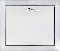 Vista 9 de Oswald Supply Puerta universal de acero inoxidable para basura, compatible con la ADA, 20 pulgadas de ancho x 20 pulgadas de alto, clasificación