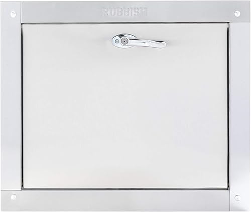 Universal Stainless Steel ADA Compliant Trash Chute Door - Bottom Hinged, 21"(W) X 18" (H), Self Closing, Fire Rated & UL Approved by Oswald Supply