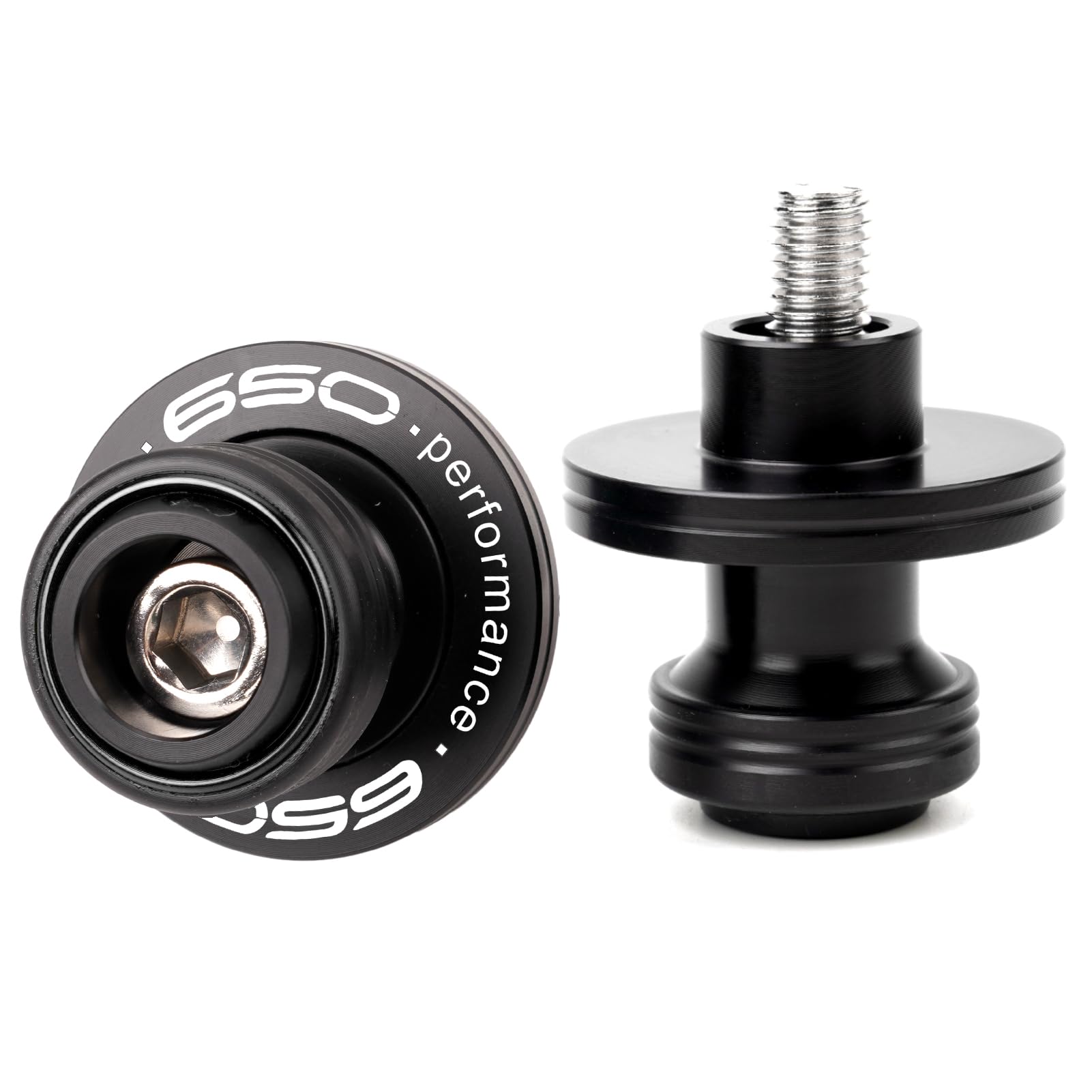 Fit For Kawasaki Ninja 650 EX650 Z650 RS Z 650 2017-2023 2024 2025 Versy 650 Motorcycle CNC Swingarm Spool Sliders Stand Screw Swing Arm Sliders (Black)