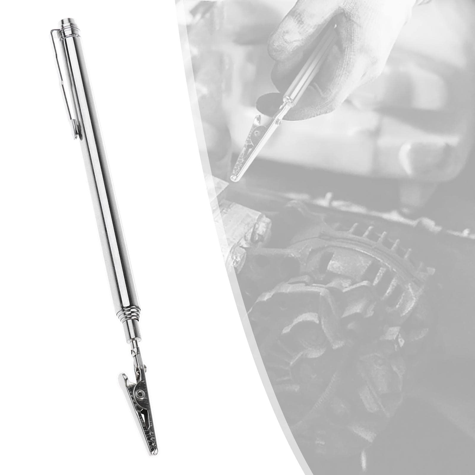2x Clip Télescopique, Outil de Clip pour Stylo Télescopique de 66 Cm (26 Pouces) de Long