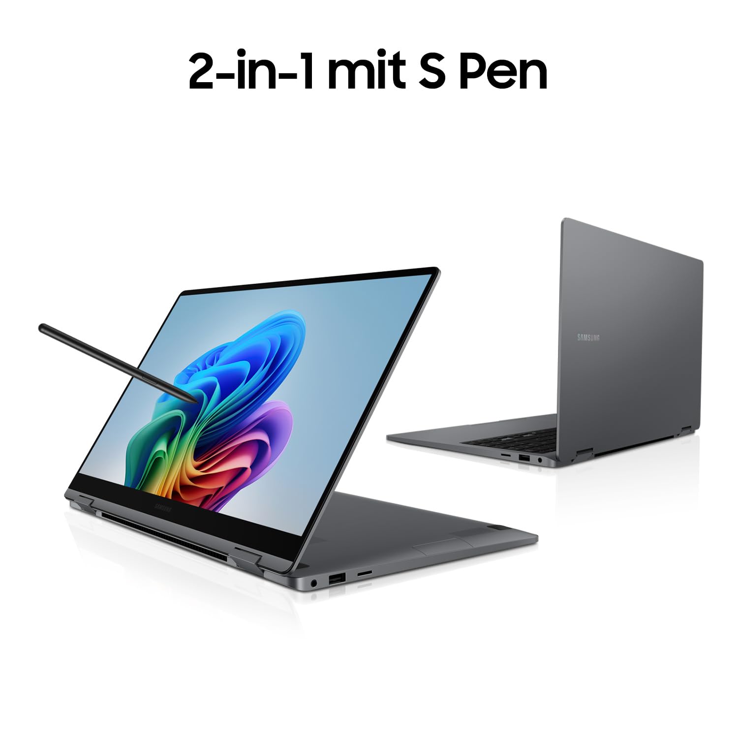 Samsung Galaxy Book5 360 15,6" 2-in-1-Laptop Intel Core Ultra 7 16 GB RAM 512 GB Speicher Moonstone Gray
