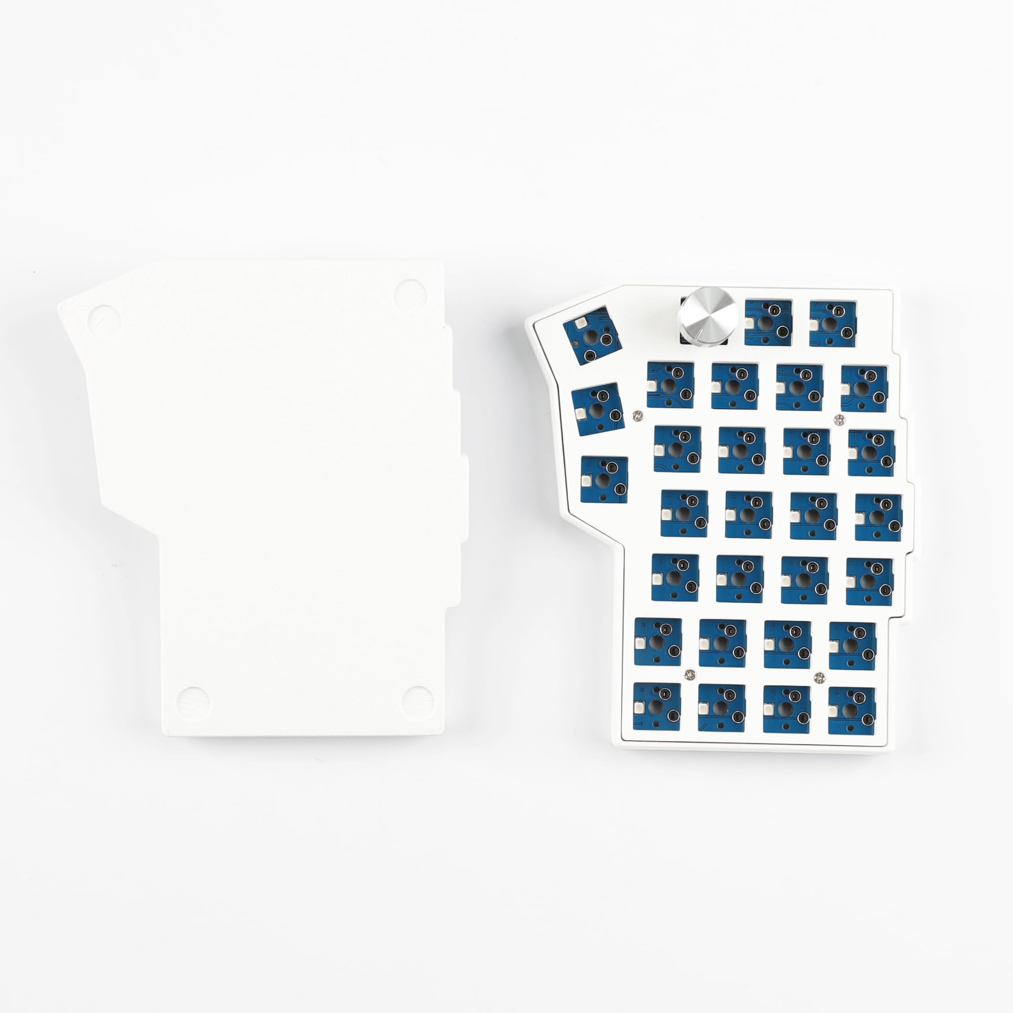 YMDK BORNE Manopola Corne4×6 Layout 58 Tasti Ergonomico Wired Hot-swap Split MX Tastiera Meccanica South RGB QMK Fiala Programmabile