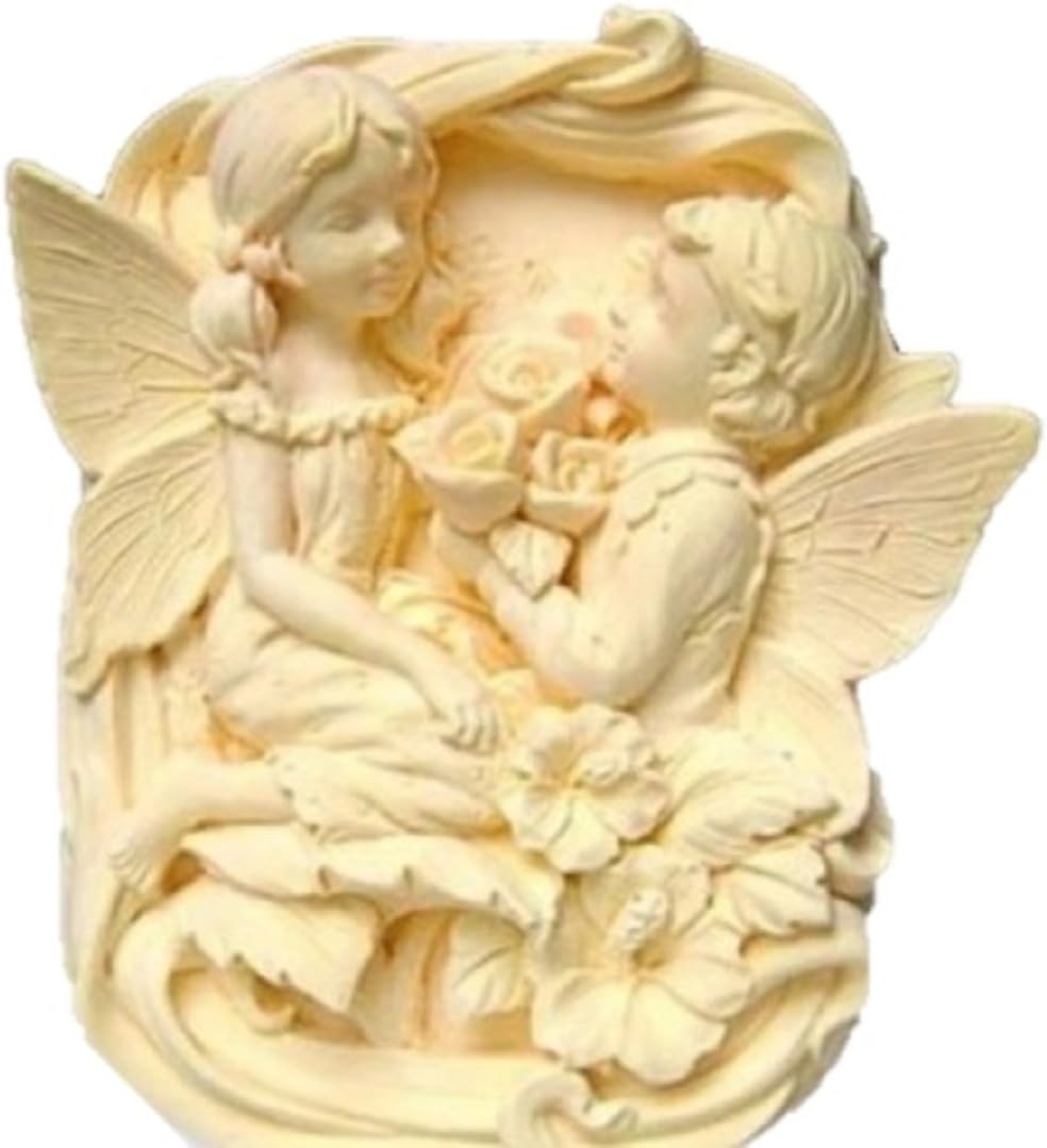 「Shikyo Japan」 Angel Fairy Silicone Mold for Cake and Soap (3.1×2.4×1.2 inch, A Type)