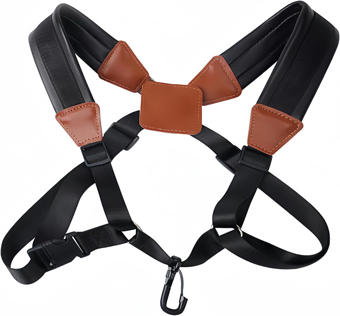 Musiin Saxophone Double Strap Universal Adjustable Padded Back Strap for Alto Youth's Model(Small)
