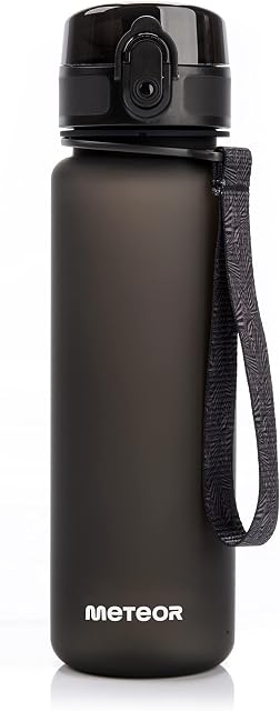 Water Bottle Fruit Infuser 350 ML 500ML 650ML 1000ML Large Reusable BPA Free Plastic Drinks Leak Proof Lid for Sports Gym Kids Core Infusion at Home Travel (500 ml / 17 oz, Black)