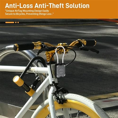 حامل ايرتاج واقي مضاد للضياع متوافق مع ابل ايرتاج، حامل امن مقاوم للماء لجهاز تتبع ايرتاج للمفاتيح والامتعة من فيكرا (اسود)